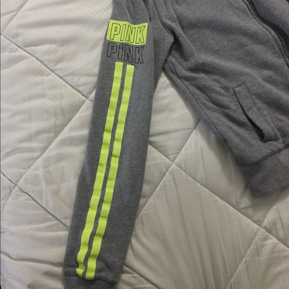 Victoria’s Secret PINK Zip up Grey Sweater